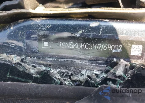 2019 Chevrolet Tahoe Lt from USA, damaged, VIN 1GNSKBKC3KR169098